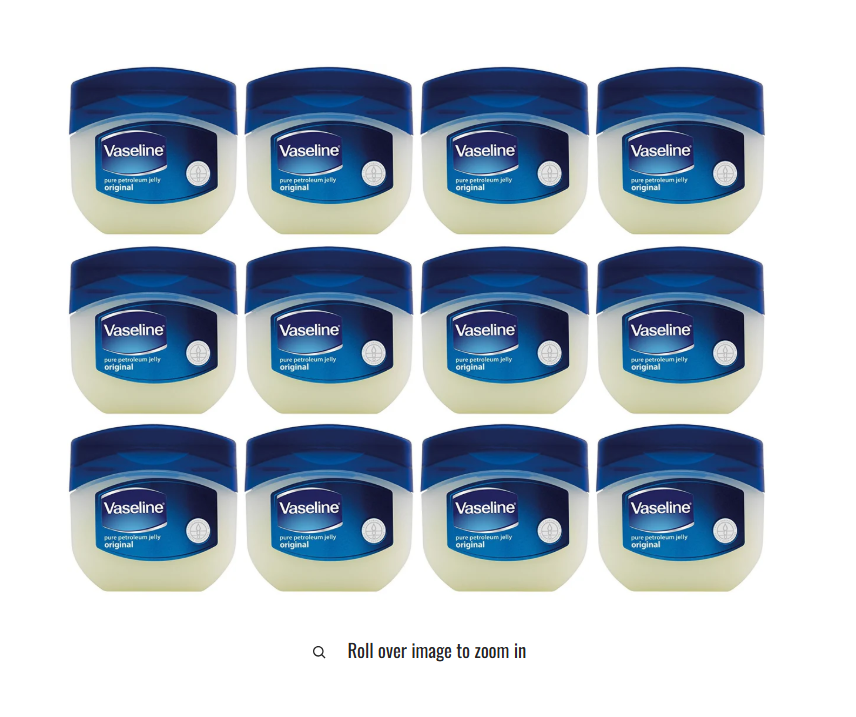 Vaseline Pure Petroleum Jelly Original (Value Pack) - 12 x 100 ml