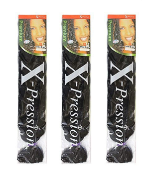 X-Pression Ultra Braid Color 1B (3 pieces)