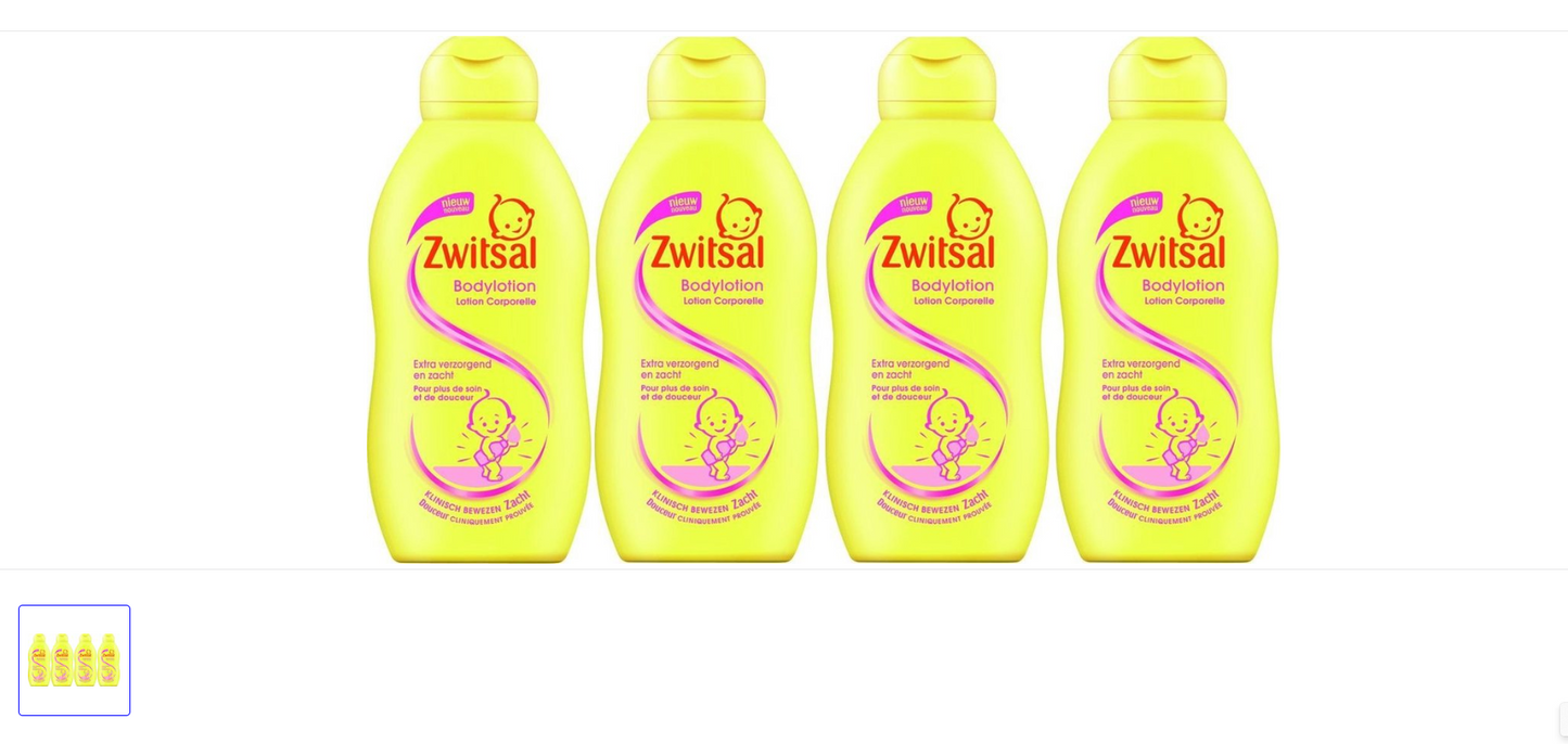 Zwitsal Baby Body Lotion 4 x 200 ml Value Pack