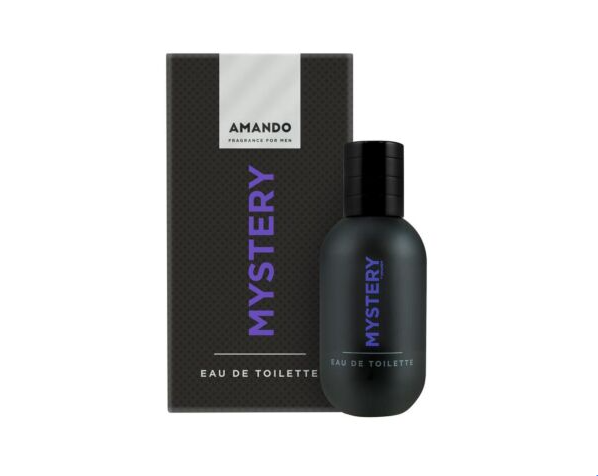 Amando Noir Mystery Eau de Toilette for men - Spicy vanilla perfume - 50 ml