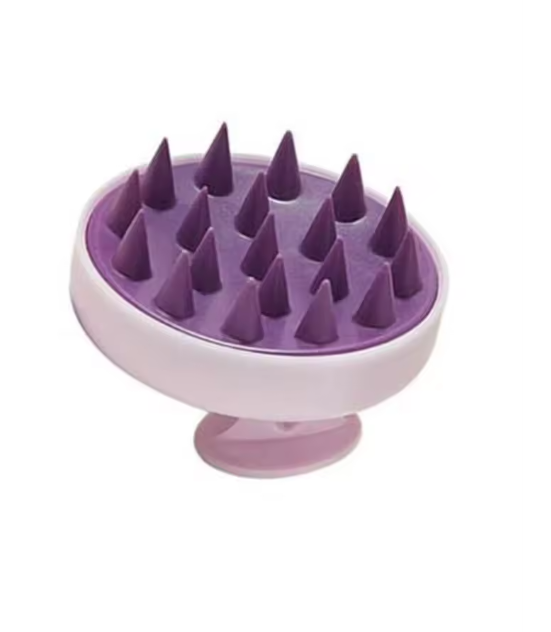 Silicone Hair Massage Brush- Purple