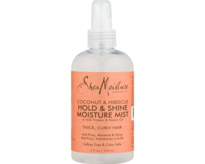 Shea Moisture Coconut & Hibiscus Hold & Shine Moisture styling Mist 8oz