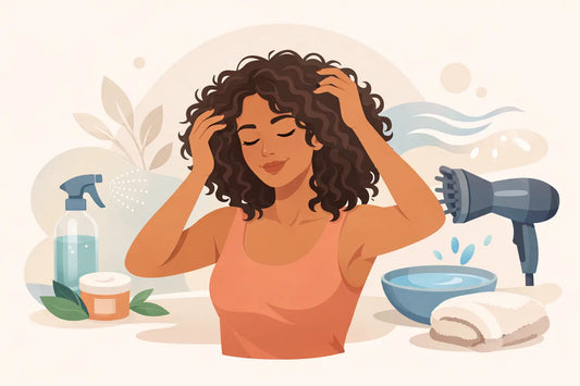 How to Refresh Curly Hair Without Rewash