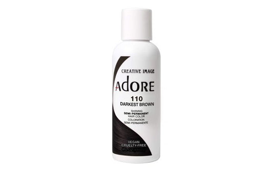 Adore Semi Permanent Hair Color 110 - Darkest Brown 118ml