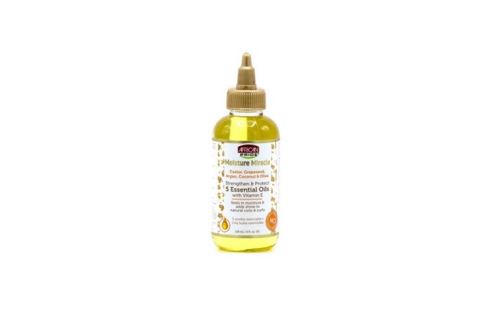 African Pride - Moisture Miracle Strengthen &amp; Protect 5 Essential Oils (olie) (4oz)