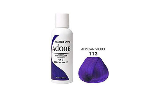 Adore Semi Permanent Hair Color 113 - African Violet 118 ml