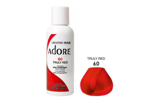 Adore Semi Permanent Hair Color 60 - Truly Red 118 ml