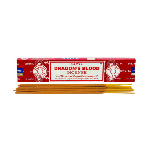 Satya Dragon's Blood Incense Sticks 1 loose pack 15 grams