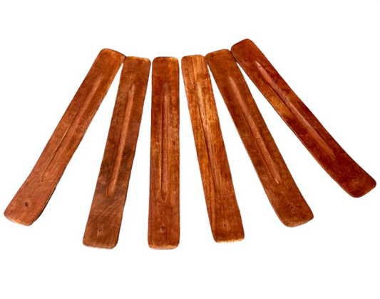 Wooden Incense Board - Incense Holder - Mango Wood Ash Catcher - 25.5x3.8cm