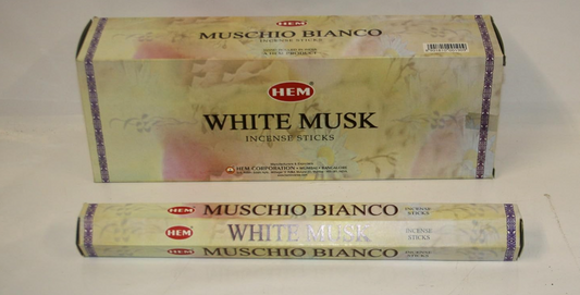HEM Incense - White Musk - Slof / Value Box (6 Packs / 120 Sticks)