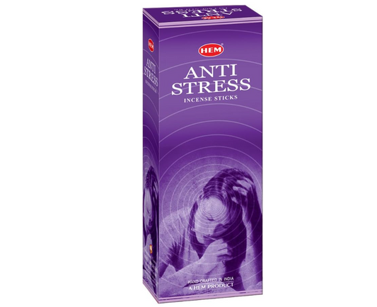 HEM Incense - Anti Stress - Slipper / Value Box (6 Packs / 120 Sticks)