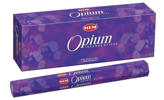 3 packs of HEM Opium incense sticks - 60 sticks