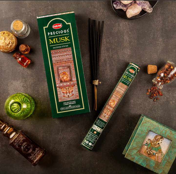 HEM Incense - Precious Musk - Slof (6 packs/120 sticks)