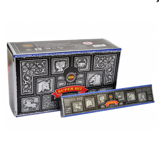 Incense Satya Super Hit - 15 g - (12 packets)