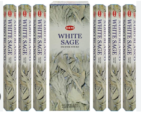 HEM - White Sage - White sage incense 12 packs, 20 sticks per pack