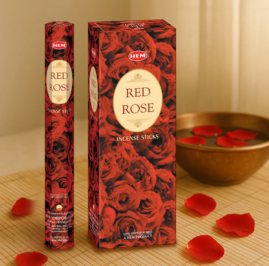 5x pack of incense sticks Red Rose HEM