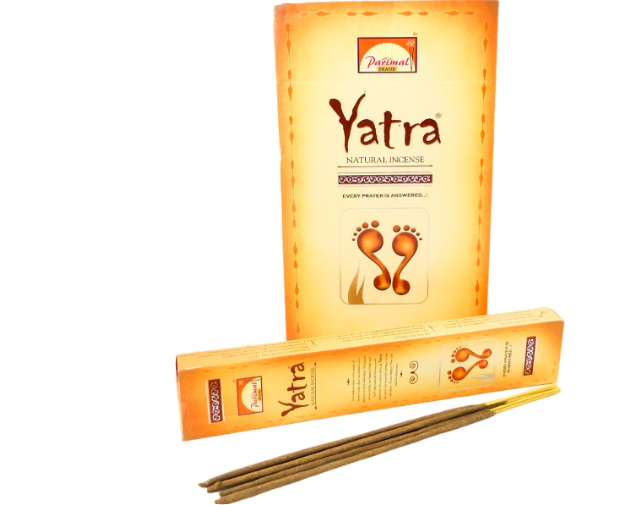 PARIMAL Yatra - Natural Incense - Slipper / Value Box - 12 packs of 17 grams each