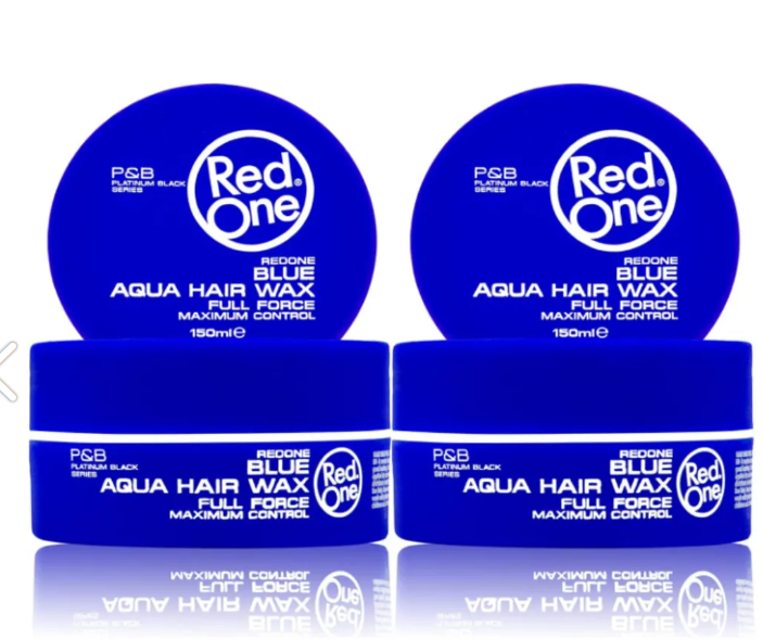 Red One Blue 4 + 1 FREE | Aqua hair gel wax | Red One Wax | Red One Gel | Blue