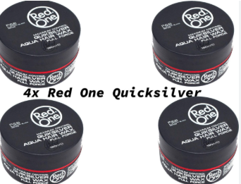 Red one Quicksilver Hair Wax| Hair wax| Hair gel| Gel| Aqua wax| Quicksilver Aqua hair wax| 4 pieces| 4 pieces