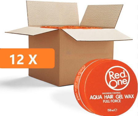 Red one Aqua Orange Hair Wax 12 pieces