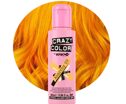 Crazy Color - Anarchy UV Semi permanent hair dye - Orange