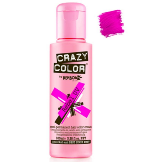 Crazy Color - Rebel UV Semi permanent hair dye - Pink