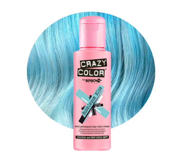 Crazy Color Bubblegum Blue 100ml - Hair Dye