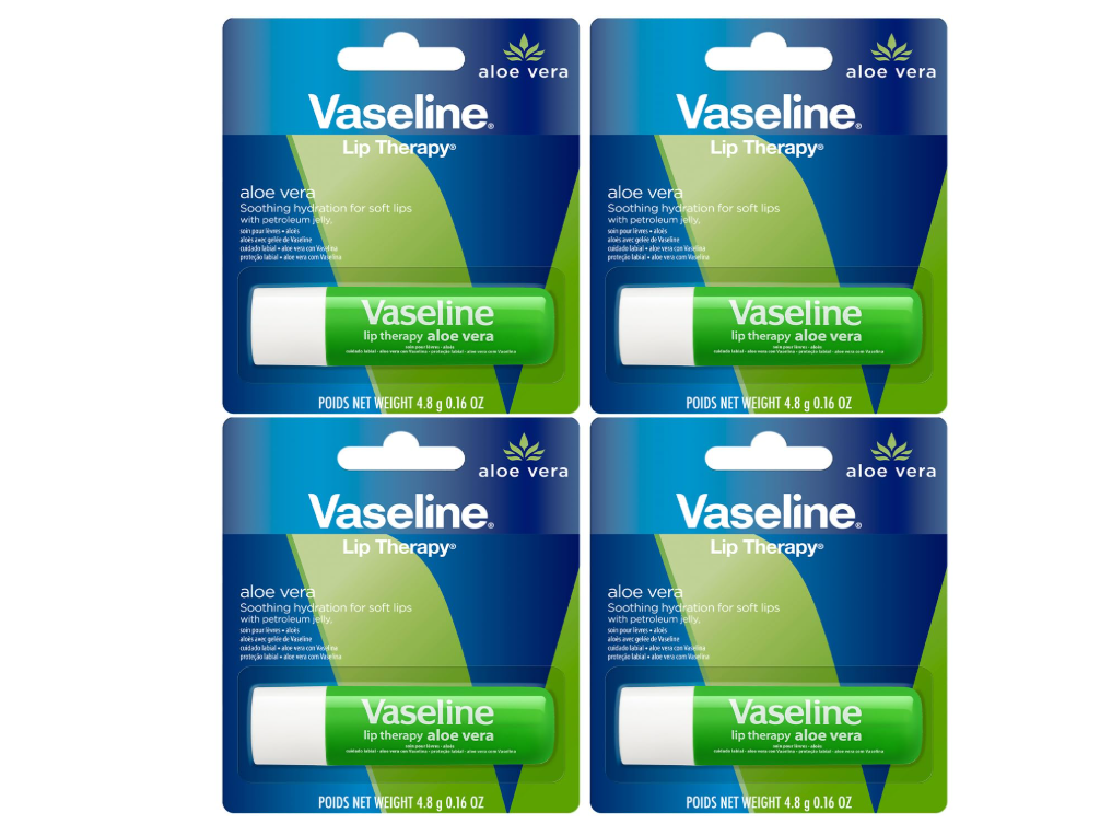 Vaseline Aloe Vera Lip Balm - 6 x 4.8 g