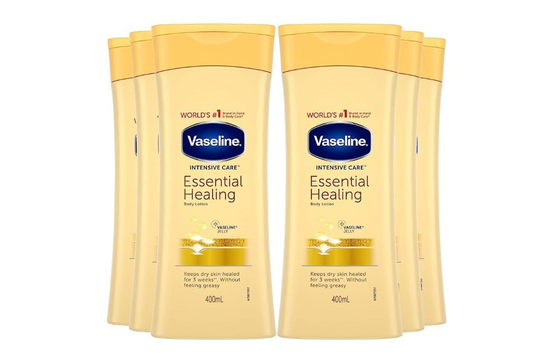 Vaseline Body Lotion Essential Healing - 6 x 400 ml - Value Pack