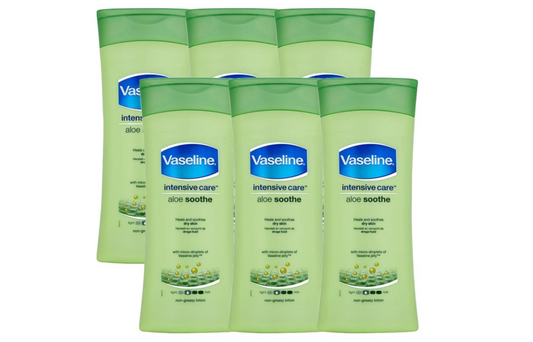 Vaseline Aloe Soothe Body Lotion - 400 ml -set of 6