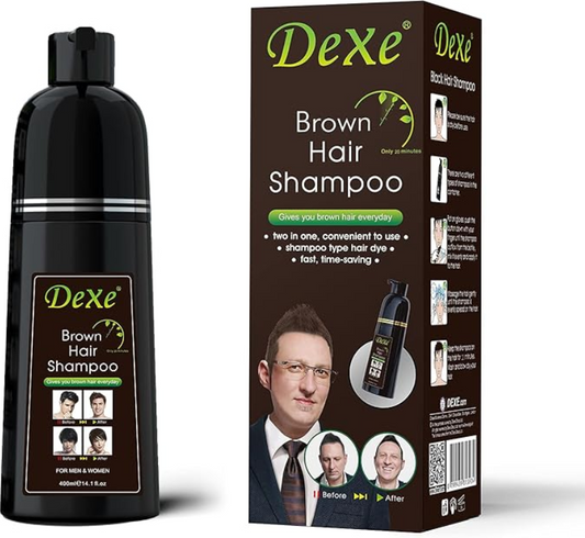 Dexe - Brown hair shampoo - Colored in 5 minutes - 400 ml