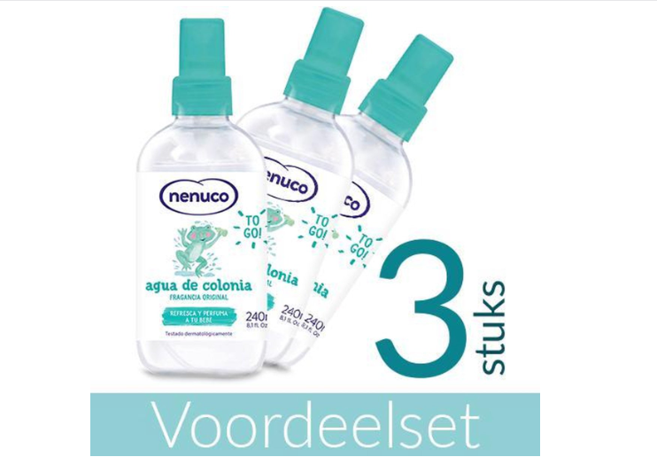 Nenuco Agua de Colonia Atomizer - 240 ml - 3 Bottles