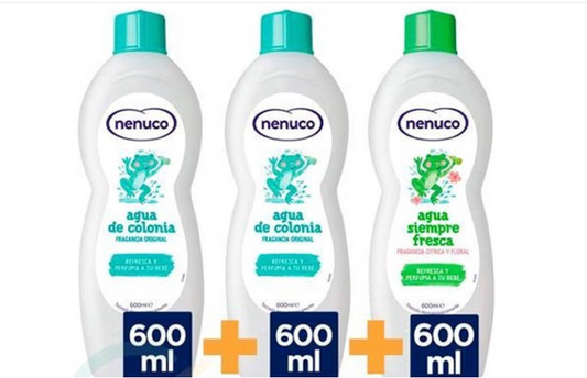 Nenuco discount set! 2x Nenuco Agua de Colonia 600ml + 1x Nenuco Siempre Fresca 600ml