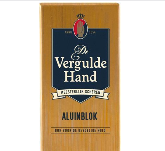 Gilded Hand Alum Block - 75gr