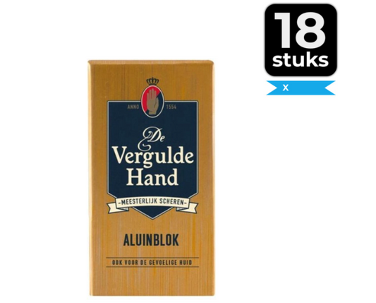 Gilded Hand Alum Block - 75g - Value Pack 18 pieces