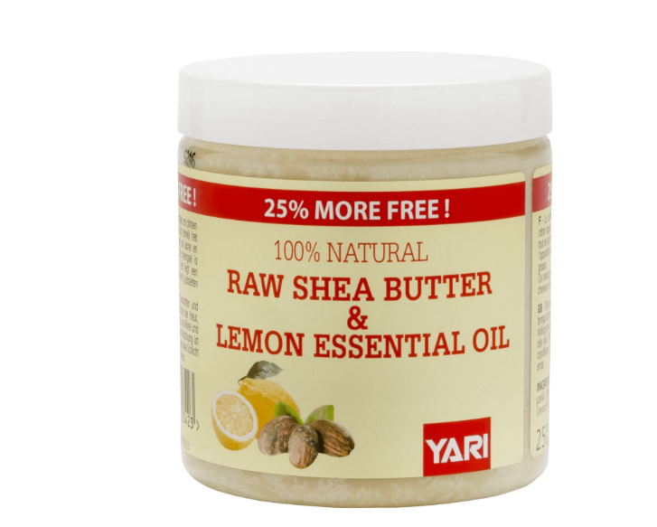Yari 100% Pure Raw Shea Butter & Lemon Oil 250ml