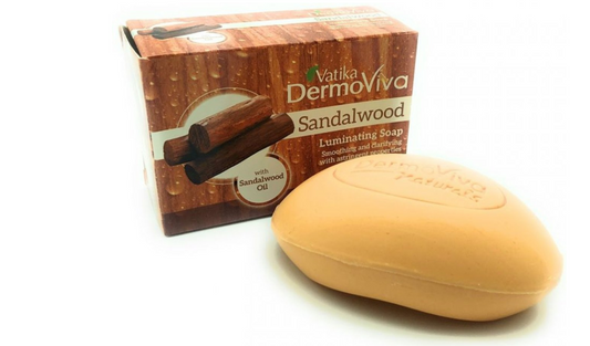 Sandalwood hand soap - 125 grams - Dabur DermoViva - Sandalwood soap