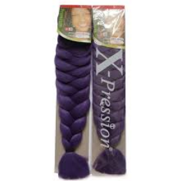 X-pression Ultra Braid PU braiding hair purple - Synthetic hair FP20