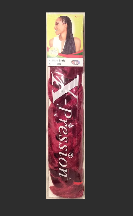 X-pression Ultra Braid RED - braiding hair red - Synthetic hair