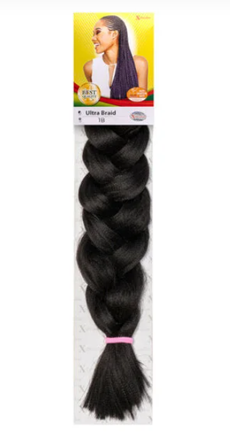 Ultra Braid 1B X-pression - Impression Ultra Braid - braiding hair black - Synthetic hair