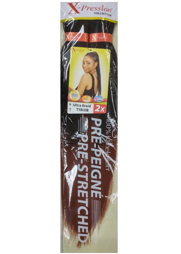 X-PRESSION - ULTRA BRAID PRE-STRETCHED NUMBER T1B/350