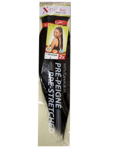 X-Pression Pre Stretched Ultra Braid - 2 DARK BROWN