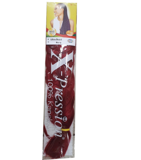 Hair extensions X-Pression Burgandy
