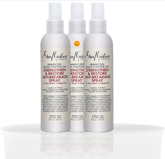 Shea Moisture - Jamaican Black Castor Oil - Anti-Breakage spray - 236 ml-Set of 3