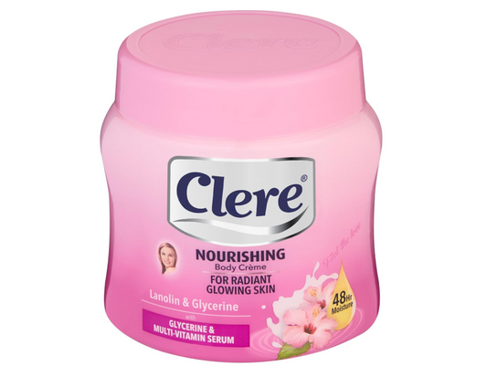 Clere Nourishing Lanolin & Glycerine With Vitamins E & A Body Cream 500 ml