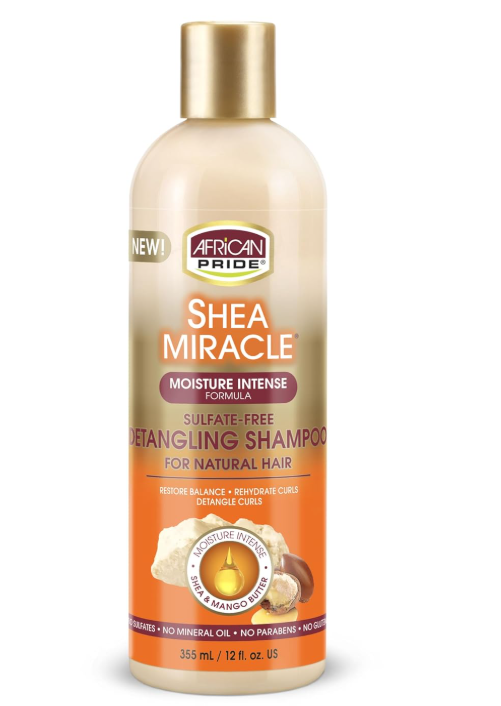 African Pride Shea Butter Miracle Detangling Shampoo 355 ml