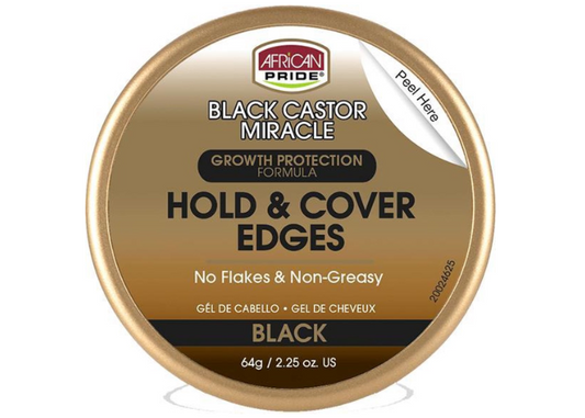 African Pride Black Castor Miracle Hold & Cover Edges 64gr