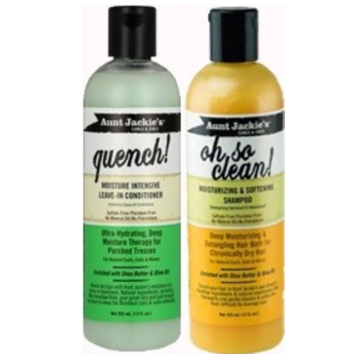 Value set 1x Aunt Jackie's shampoo & 1x Quench leave in conditioner