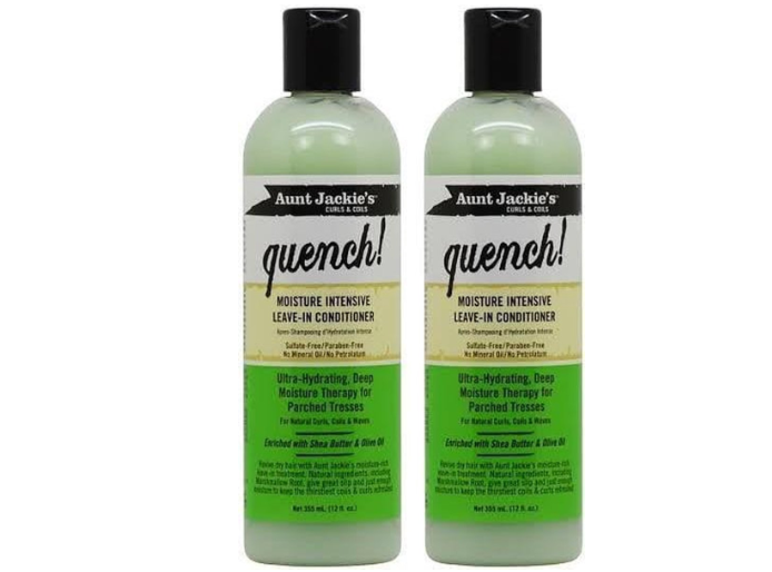 Value set 2x Aunt Jackies Quench moisture intensive leave in conditioner - hydrating conditioner - 355ml