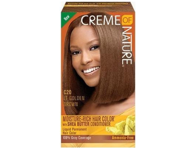CREME OF NATURE - LIQUID HAIR COLOR LIGHT GOLDEN BROWN C20